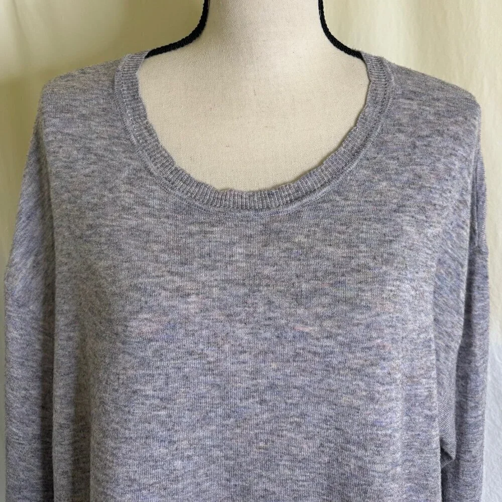 Ella Moss Women's Puff Sleeve Lightweight Gray Sweater Juniors Size XXL  * - Picture 3 of 9